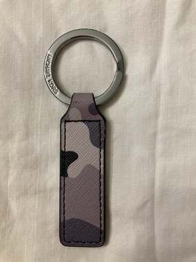 MICHAEL KORS GRAY, TAN, BLACK CAMO KEY CHAIN
